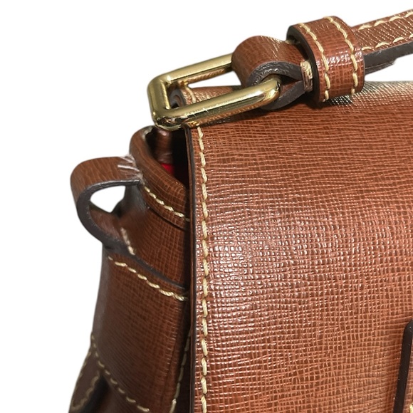 Dooney & Bourke Saffiano Leather Small Safari Crossbody Bag with Defect 0147 - Picture 8 of 13